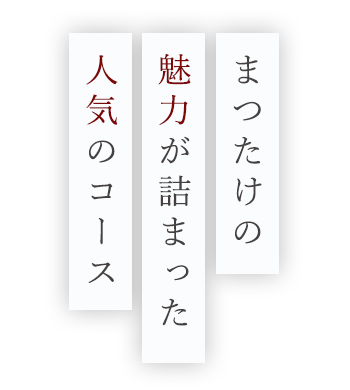 魅力が詰まった人気のコース